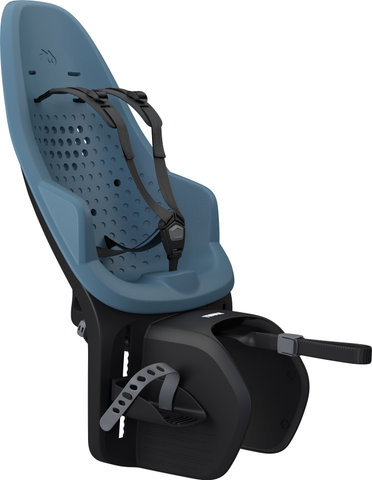 Thule Yepp 2 Maxi Kids Bike Seat for Pannier Rack Installation - aegean blue