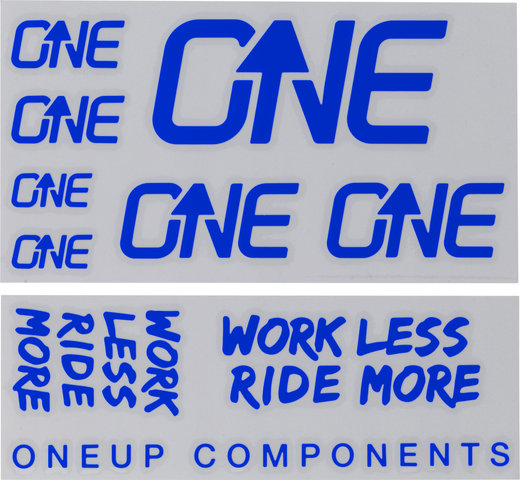 OneUp Components Decal Kit Aufklebersatz - blue