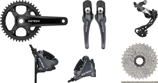 Shimano Groupe GRX RX810 1x11 42 - noir/11-30/175,0 mm/aucun/Shimano Route/sans/Shimano Route