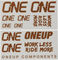 OneUp Components Decal Kit Aufklebersatz - matte bronze