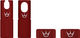 Peaty's Chris King Edition MK2 Tubeless Ventil Ersatzteil-Set - red/SV